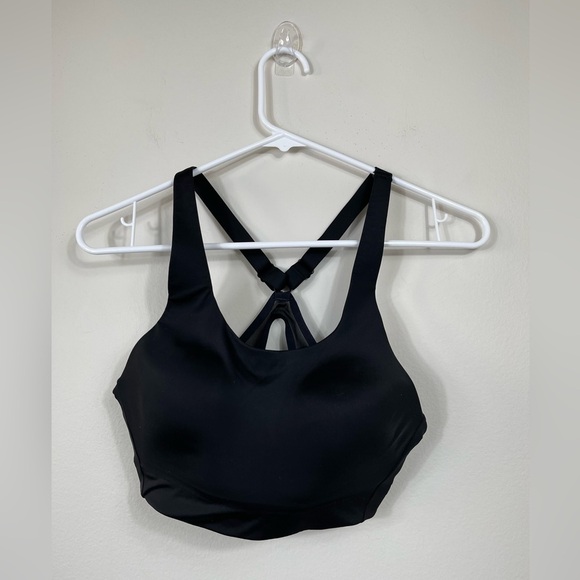 Athleta Advance Bra Black Sport Gym Size 34B - Picture 4 of 12